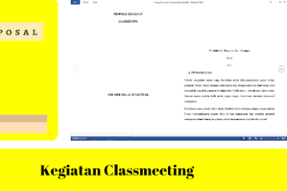 Contoh Proposal Kegiatan Classmeeting (Sekolah)