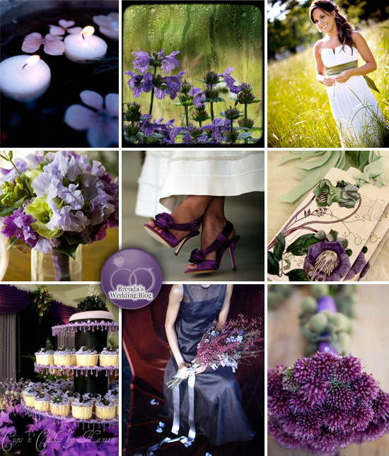 purple wedding centerpieces