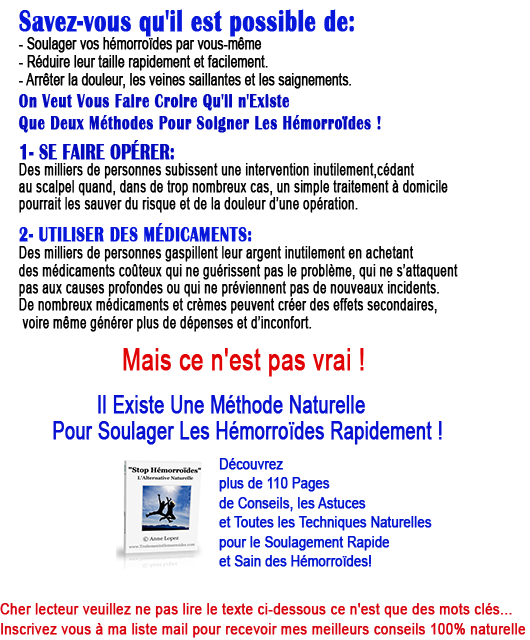 thrombose hemorroide, hemorroide