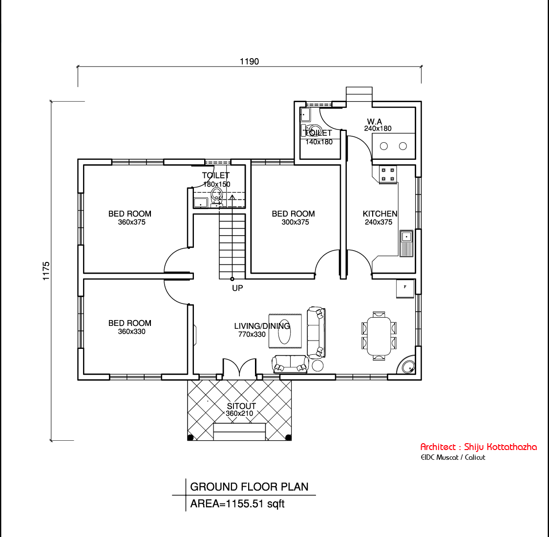 BAVAS WOOD WORKS Low Budget  Kerala Style House  Design