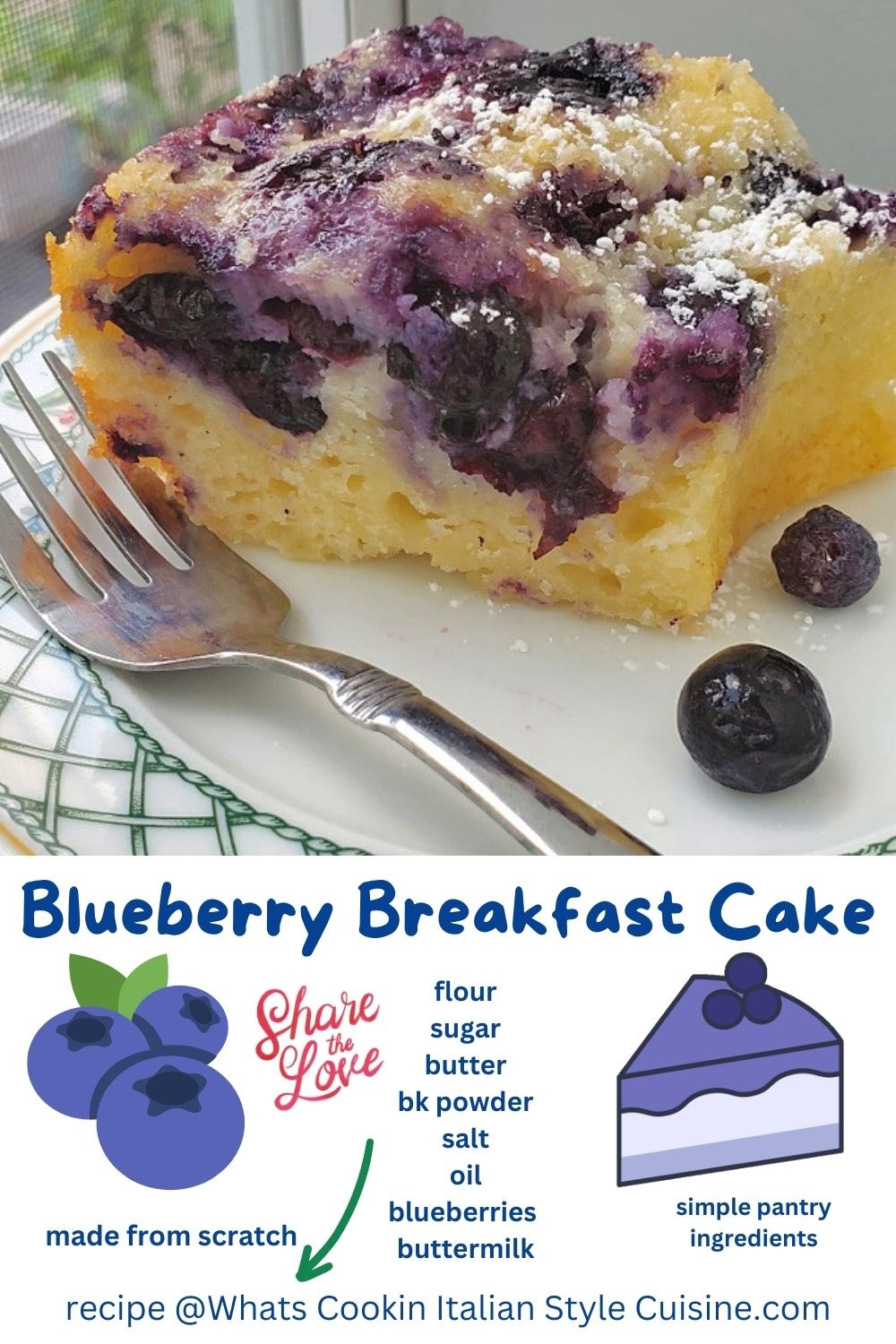 pin for later breakfast cake with blueberries