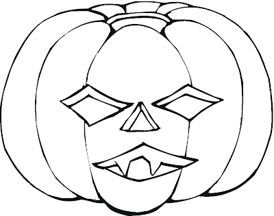 Scary Pumpkin Coloring Pages