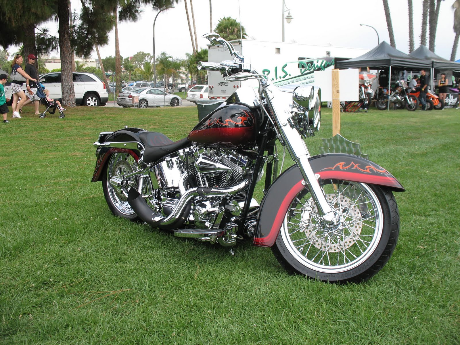 harley custom fatboy It's not often you see a sports bike with this much chrome.