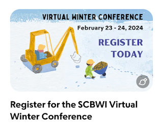 virtual scbwi 2024 winter conference logo