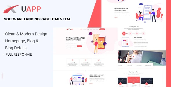 Landing Page HTML Template 