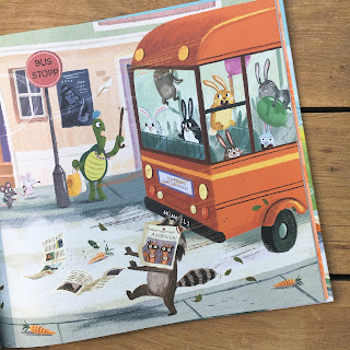 Titel: „Hasen rasen mit dem Bus“ Autor: Philip Ardagh Illustrationen: Ben Mantle Verlag: Dragonfly