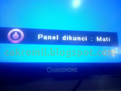 Mengatasi Panel dikunci : Hidup pada TV LED Changhong