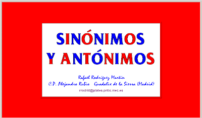 Sinónimos y antónimos,lengua