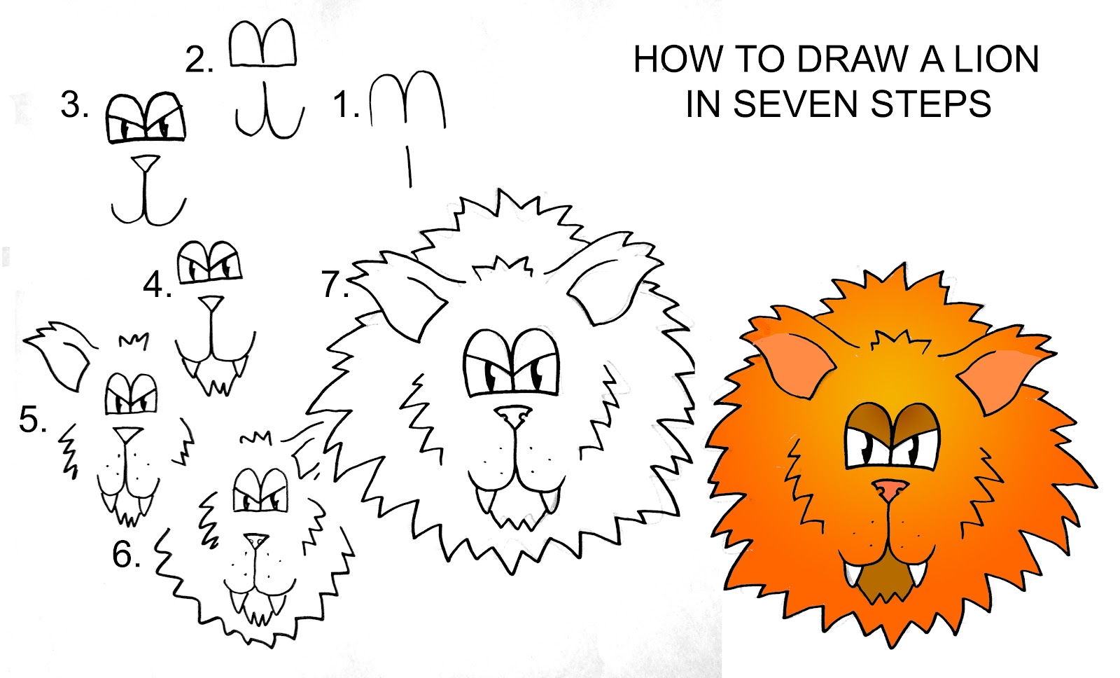 How To Draw A Lion Step By Step | DARYL HOBSON ARTWORK