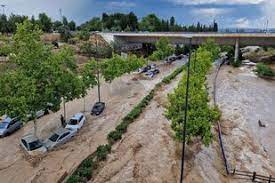 Pánico en España: las impresionantes imágenes de las inundaciones que afectaron la ciudad de Zaragoza