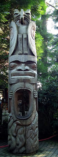 The Honour of the Salmon Pole at Capilano Suspension Bridge