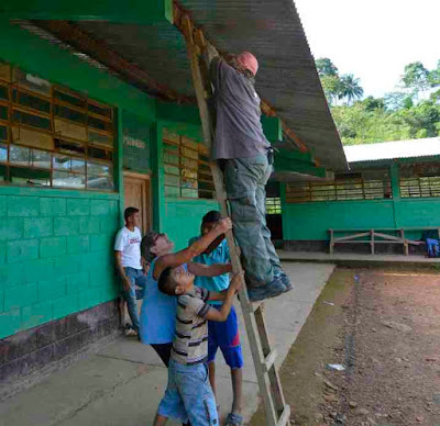 Solar Panel installation in remote village Guatemala