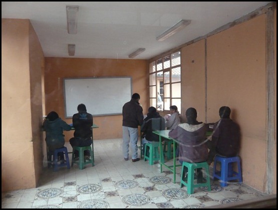 15. Clase en la escuela taller Quito I - Viaje a Ecuador
