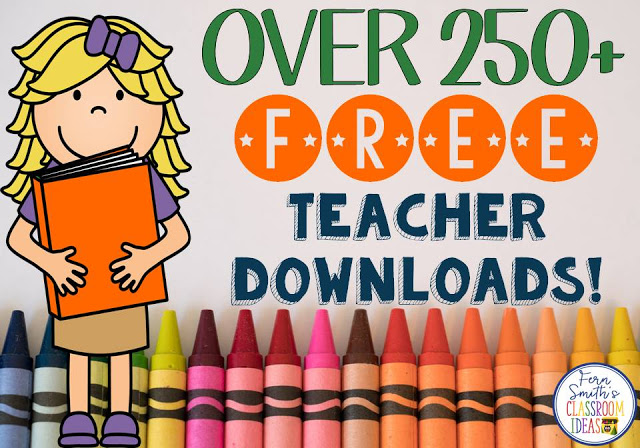 NEW FREEBIE FRIDAY PAGE TO DOWNLOAD ALL OF MY NEW, UPGRADED TEACHER FREEBIES!