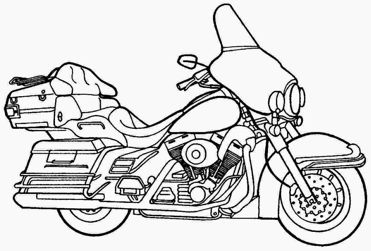 Motorcycle Coloring Pages 9