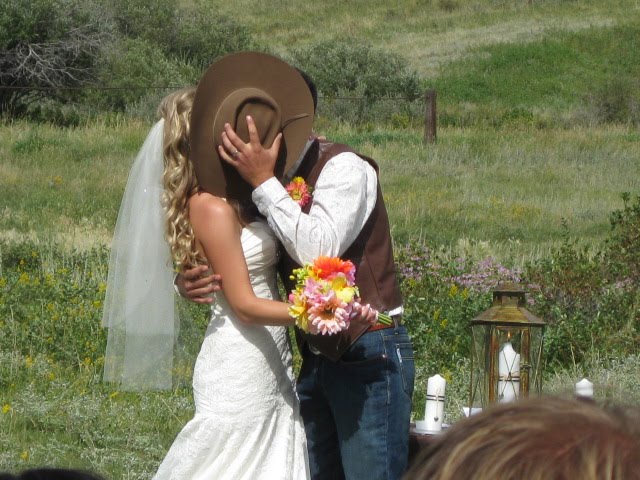 The cowboy wedding was lovely and Tiffany was the prettiest cowgirl 