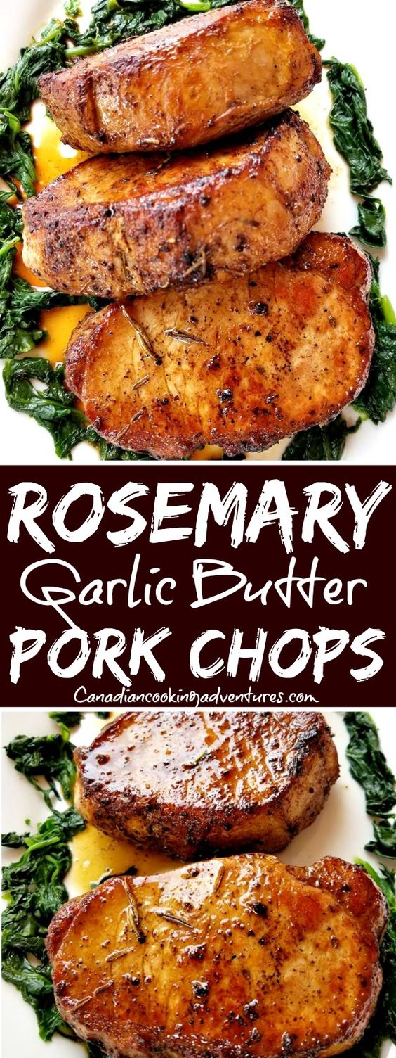 Rosemary Garlic Butter Pork Chops Rosemary Garlic Butter Pork Chops