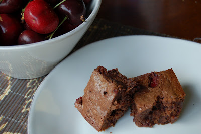 Chocolate Cherry Brownies with Whole Wheat | www.kettlercuisine.com