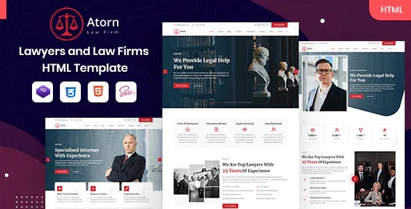 Best Law Firm & Attorney HTML Template