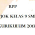 PERANGKAT PEMBELAJARAN PJOK KELAS 9 SMP K13 REVISI 2019