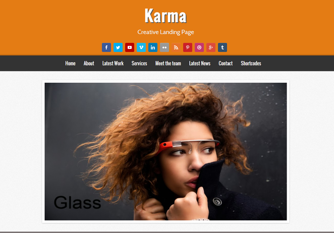 Karma Blogger Template