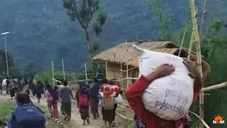 Violent conflict in Myanmar, thousands of residents flee India