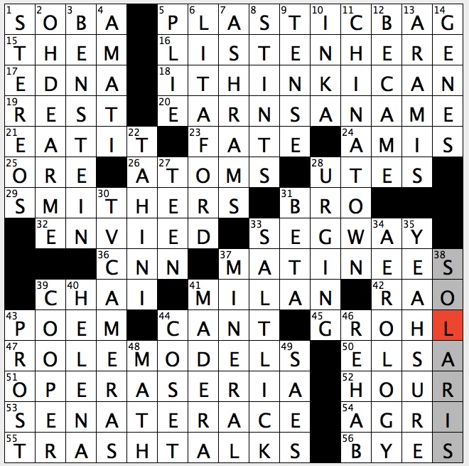 Rex Parker Does The Nyt Crossword Puzzle Simpsons Sycophant