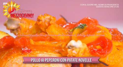 Pollo ai peperoni con patate novelle ricetta Gian Piero Fava