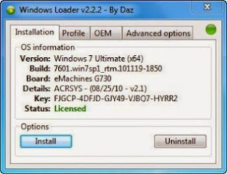 Windows Loader v2.2.2 By DAZ