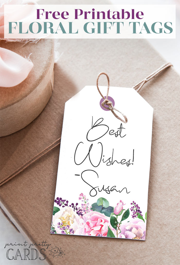 Free Floral Gift Tag Printables