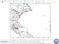 Model projections for Tropical Storm Richard