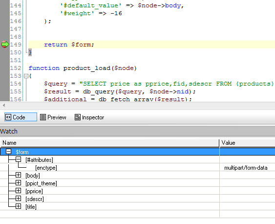 CodeLobster PHP debugging