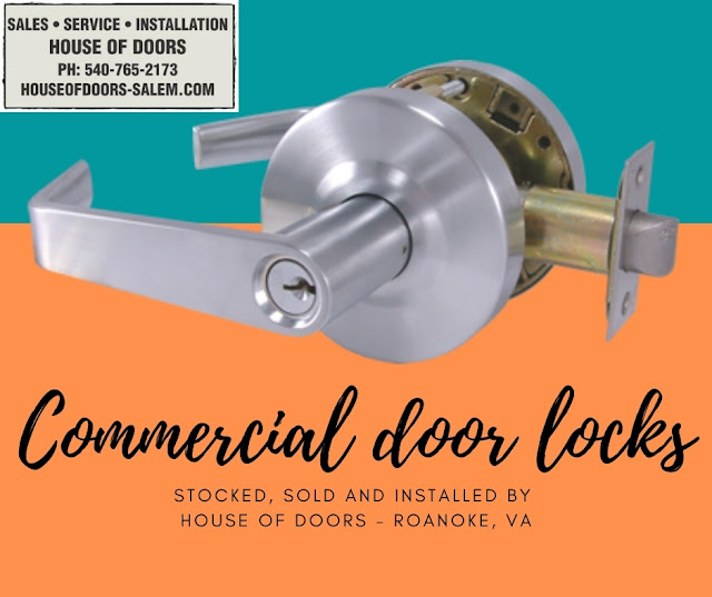 Commercial door locks stocked, sold and installed by House of Doors - Roanoke, VA