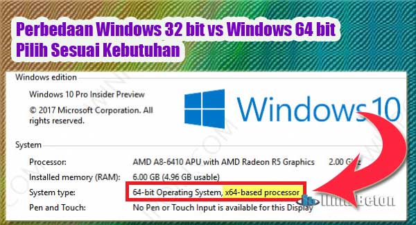 Perbedaan Windows 32 bit vs Windows 64 bit Pilih Sesuai Kebutuhan
