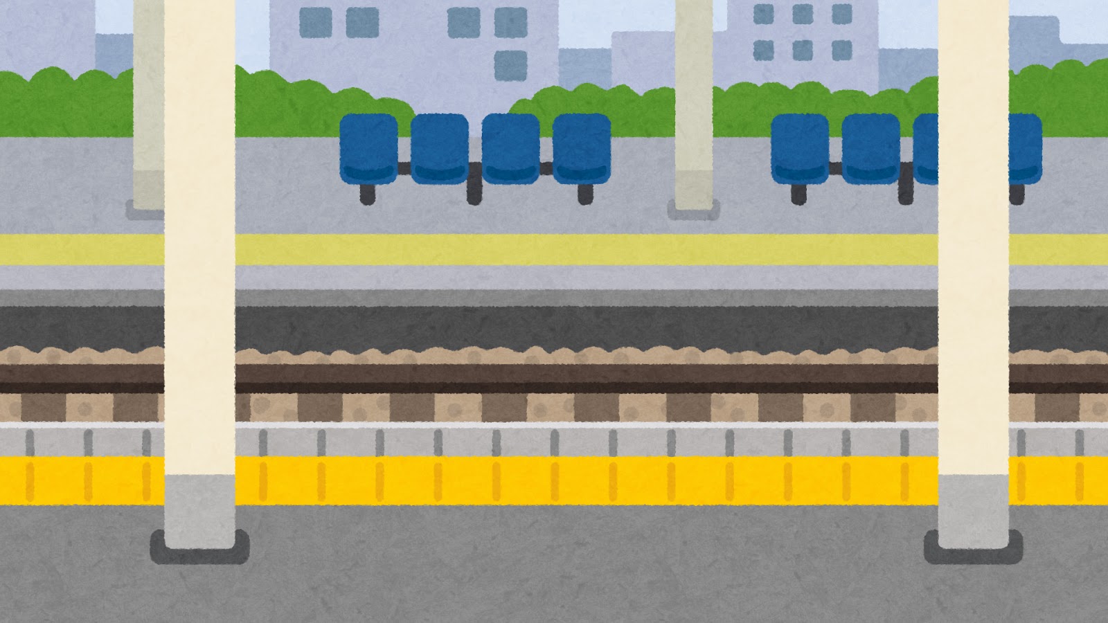 駅のホームのイラスト 背景素材 かわいいフリー素材集 いらすとや 駅のホームのイラスト 背景素材 かわいいフリー素材集 いらすとや