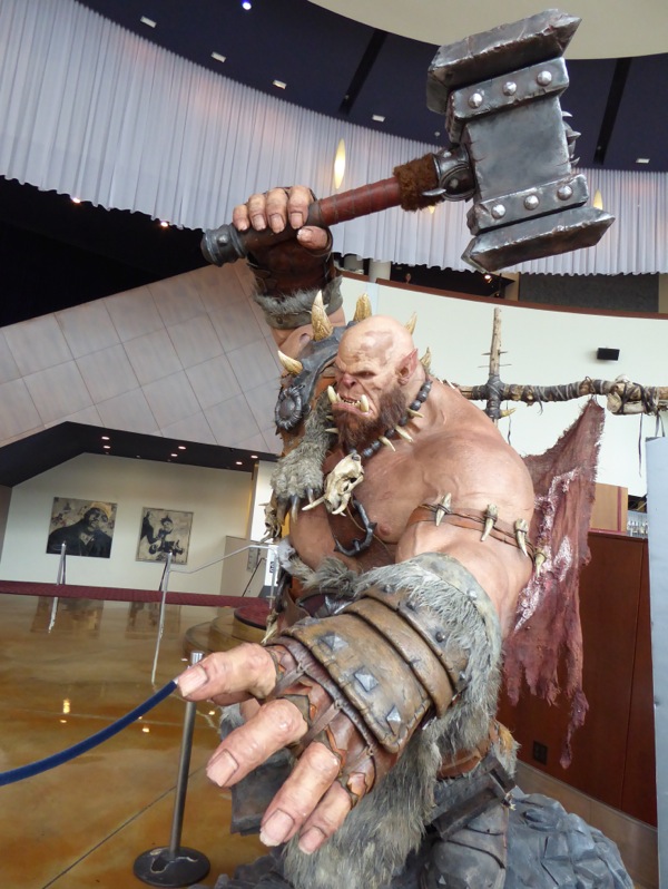 Orgrim Doomhammer Warcraft statue ArcLight Hollywood