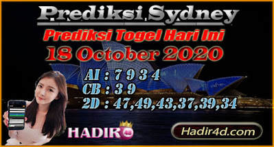 PREDIKSI TOGEL SYDNEY 18 OCTOBER 2020