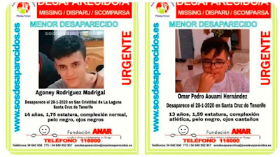 Buscan a dos menores desaparecidos en Tenerife