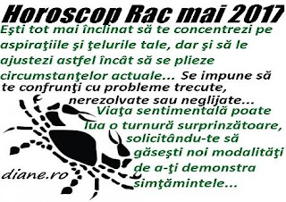 Horoscop mai 2017 Rac