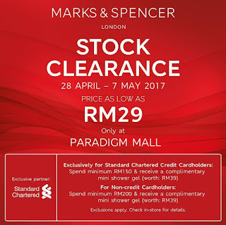 Marks and Spencer Stock Clearance at Paradigm Mall (28 April - 7 May 2017)
