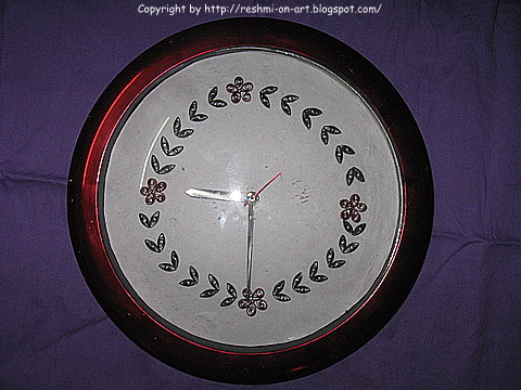 Quilling-craft-Quilled-Wall-Clock