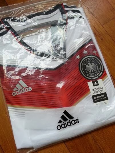 Jersey Bola Grade Ori Couple Jerman Home Adizero Official World Cup 2014