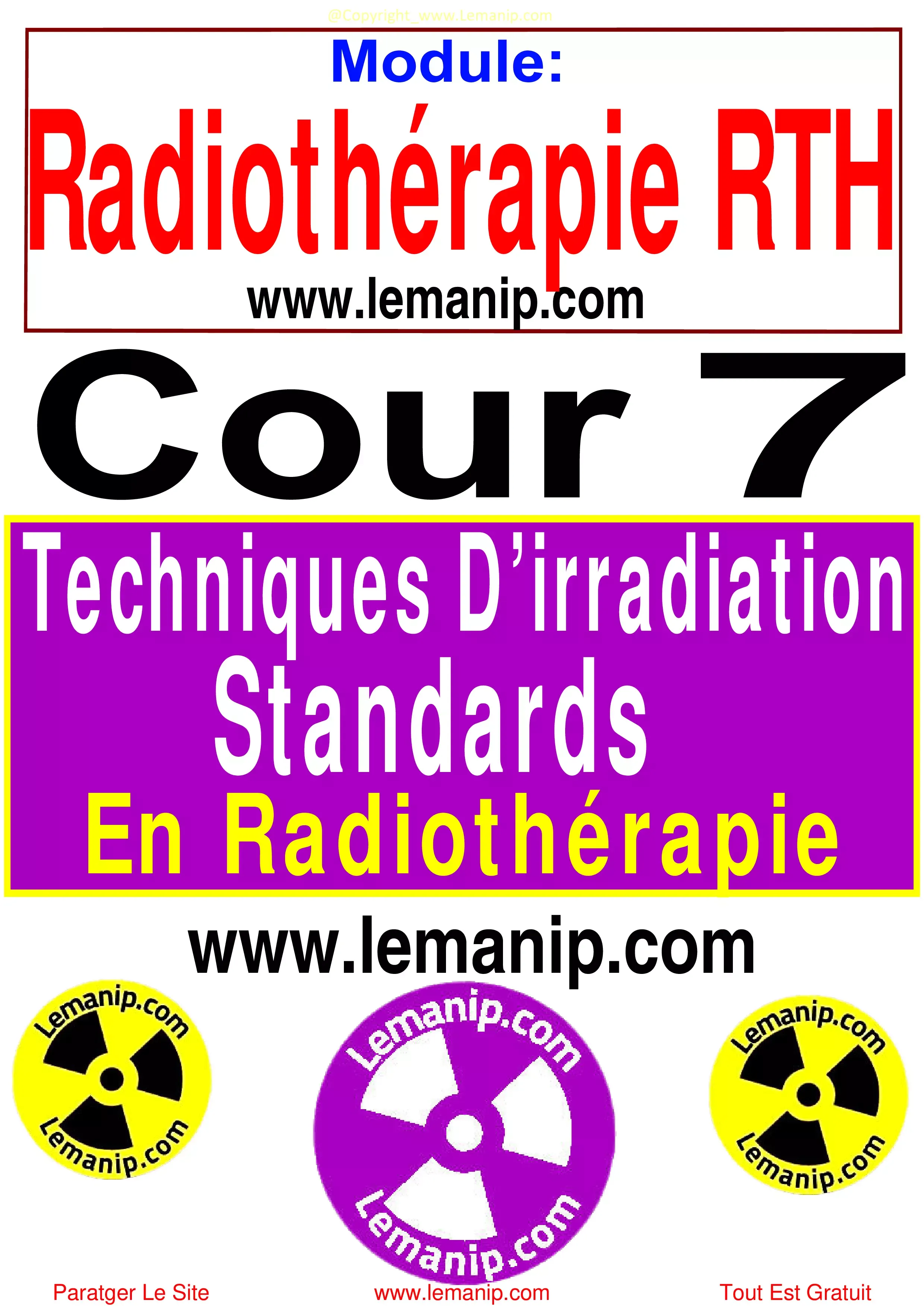 Techniques D’irradiation Standards En Radiothérapie