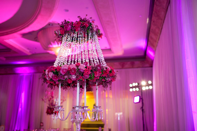 But to add an extra dimension to their decor their floral designer create 