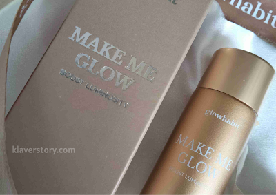 kemasan Make Me Glow dari GlowHabit bernuansa gold