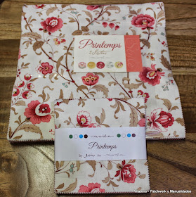 Charm Packs y Mini de la colección Printemps en Vilabors, Patchwork y Manualidades Charm Packs y Mini de la colección Printemps