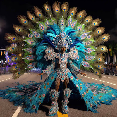 Junkanoo Peacock Dancer