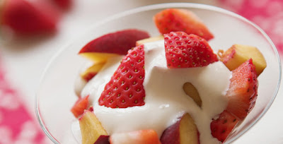 Frutas Con Crema de Vainilla