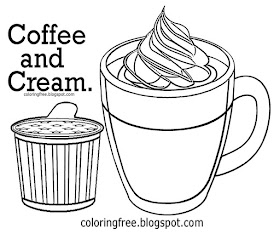 US American beverage hot drink clipart frisco coffee and cream coloring pages for kids drawing ideas