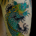 Japanese TATTOO Horimitsu Changing Koi fish to Dragon